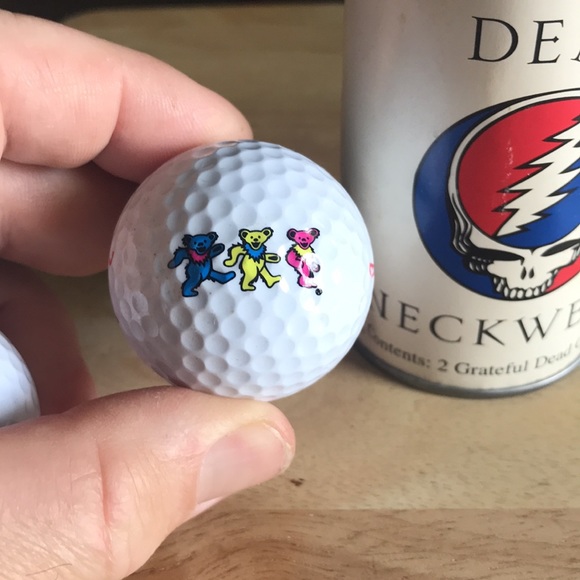 Grateful Dead Neckwear golf balls/can - Picture 8 of 9